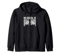 No Digital ID Freedom for Privacy Advocates Zip Hoodie