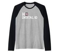 No Digital ID UK Awareness for Freedom Lovers Raglan Baseball Tee