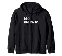 No Digital ID UK Awareness for Freedom Lovers Zip Hoodie