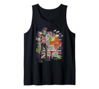 No Digital ID UK Punk Skeleton Street Art Tank Top