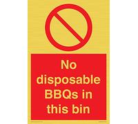 No disposable BBQs in this bin Sign - 200x300mm - A4P