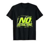 No Distractions Focus Discipline Motivation Graphic T-Shirt
