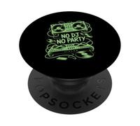 No Dj No Party Turntable Music Celebration PopSockets Adhesive PopGrip