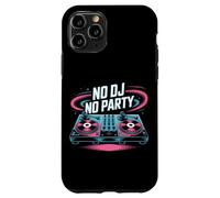 No Dj No Party Vibrant Music Turntable Case for iPhone 11 Pro