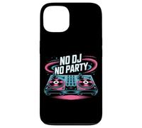 No Dj No Party Vibrant Music Turntable Case for iPhone 13