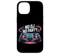 No Dj No Party Vibrant Music Turntable Case for iPhone 14
