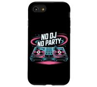 No Dj No Party Vibrant Music Turntable Case for iPhone SE (2020) / 7/8