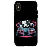 No Dj No Party Vibrant Music Turntable Case for iPhone X/XS