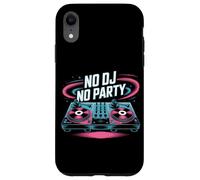 No Dj No Party Vibrant Music Turntable Case for iPhone XR