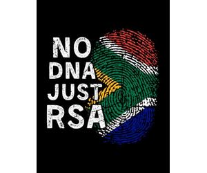 No DNA Just RSA: Alternate Blank Lined Nite Book and Journal - 8.5 x 11, 120 pages