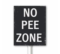 No Dog Peeing Sign No Pee Zone Yard Sign With Stake Keep Off Grass Or Lawn Dog Free Zone Be A Good Neighbor Dogs Owner Gift 20x30 CM Sturdy Aluminum Highly Visible Outdoor Rust Free