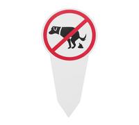 No Dog Poop Signs - Lawn Signs For Dog Poop | Grass Stakes Funny | Keep Puppies Off Lawn | Curb Your Pets Grass Stakes, Keep Off The Grass, Funny Decoration For Gardens Parks
