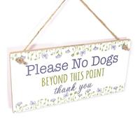 No Dogs Beyond This Point Sign, Pet Notice