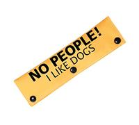 No Dogs/No People Leash Wrap Give Me Space Dog Leash Wrap Rescue Dog Lead Cover (NO PEOPLE-S)