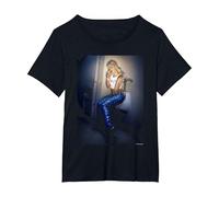 No Doubt Gwen Stefani Just A Girl by Michael Grecco T-Shirt, Women's Plus, Black, 4X