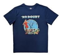 No Doubt Men's Tragic Kingdom T-Shirt in Blue | Size: Medium No Doubt Blue M