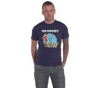 No Doubt T Shirt Tragic Kingdom Band Logo Official Unisex Denim Blue M