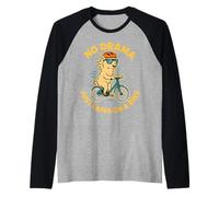 No Drama Just Llama On A Bike Cool Vibes Raglan Baseball Tee
