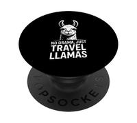 No Drama Just Llamas Retro PopSockets Adhesive PopGrip