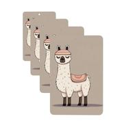 No Drama Llama Car Air Freshener Cards Set of 4 Pieces Long Lasting Hanging Scented Cards Auto Aromatherapy Tablets Personalized Car Fresheners Gifts for Men Women - Lavender Scent