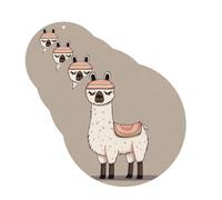 No Drama Llama Car Air Freshener Cards Set of 4 Pieces Long Lasting Hanging Scented Cards Auto Aromatherapy Tablets Personalized Car Fresheners Gifts for Men Women - Lavender Scent