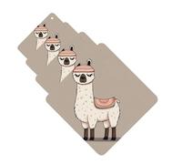 No Drama Llama Car Air Freshener Cards Set of 4 Pieces Long Lasting Hanging Scented Cards Auto Aromatherapy Tablets Personalized Car Fresheners Gifts for Men Women - Lavender Scent