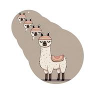 No Drama Llama Car Air Fresheners Cards Set of 4 Pieces Personalized Car Fresheners Gifts for Men Women Auto Aromatherapy Tablets Hanging Scented Cards for Wardrobe Bathroom