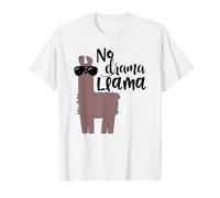 No Drama Llama Cute Llama With Sunglasses for Llama Lovers T-Shirt