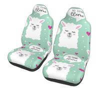 No Drama Llama Motors Front Seat Protective Breathable Seat Covers for Cars, Automotive Comfort & Protection for Most Cars, Van, Trucks, SUV