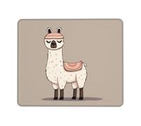 No Drama Llama Mouse Pad with Stitched Edge, Personalized Premium-Textured Computer Mouse Mat with Non-Slip Rubber Base, Waterproof Gaming Mousepad for Laptop, Office Home 7.9 x 9.5 in