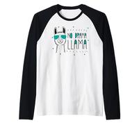 No Drama Llama Simple & Cool Raglan Baseball Tee