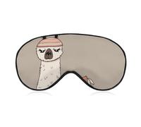 No Drama Llama Sleep Mask, Ultra Soft Eye Mask for Sleeping with Adjustable Strap, Comfortable Lightweight Blindfold Eyeshade, Total Blackout Eye Cover for Night Sleep Travel Office Nap