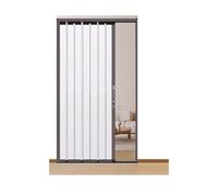 No Drill Accordion Folding DoorMultifunctional Interior Door Easy Install AntiRust Room Divider for Doorway & Bathroom Shower 42x80in (106.5x203cm)