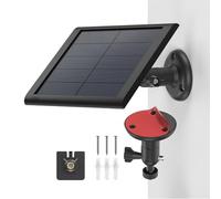 No-Drill Adhesive Mount for Ring Solar Panel 1st & 2nd Gen - Weatherproof 360° Adjustable Outdoor Bracket, Strong Adhesive for Easy Installation on Smooth Surfaces, UK Homes & Renters