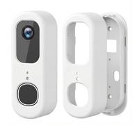 No Drill Adhesive Video Doorbell Mount for Arlo Video Doorbell 2K/HD (2nd Gen), Anti-Theft Camera Mount Bracket for Arlo Doorbell Camera, Not Block Doorbell Sensor, No-Drill Mounting Bracket for Homes