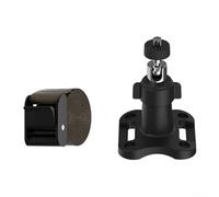 No-Drill Adjustable Outdoor Security Camera Pole Mount Strap for Ring for Arlo for Eufy for Wyze for Blink ABS Nylon Weather Resistant Height Adjustable for Poles up to 4.5 Inches(Black with straps)