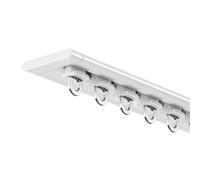 No-Drill Aluminum Curtain Rail Ultra-Thin Ceiling Track 3.3ft to 12.5ft Ideal for Bedroom Hotel & Closet Smooth Rollers Stylish White & Gold Finishes