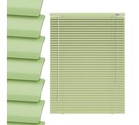 No Drill Aluminum Mini Blinds for Indoor Windows, 1" Slat Darkening Cordless Venetian Blind Custom Size 10 20 35 36 48 56 72'' Privacy Horizontal Window Blinds & Shades, Waterproof Anti-Uv for Home(Gr