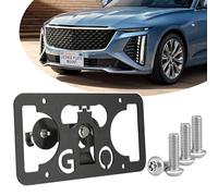 No Drill Anti-Theft Front Bumper License Plate Bracket Mount Kit - Easy Install, Grille Mount Compatible with Cadillac CT4 2020-2024, CT5 2020-2024, XT4 2019-2024, XT5 2017-2024, XT6 2020-2024