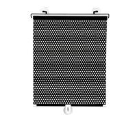No Drill Blackout Blind Shade, Retractable Roller Window Curtain, Privacy Screen with Suction Cups, Thermal Insulated UV Protection