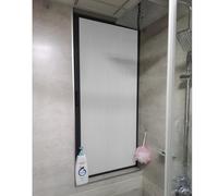 No Drill Blackout Cellular Sliding Window for Bathroom 24x49in Horizontal Privacy Window Easy Install Home Window Solution
