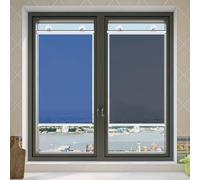 No Drill Blackout Roller Blinds with Suction Cups for Home Bathroom Office Glass Thermal Insulated Roller Blind Privacy Screen Portable Window Cover Curtain(Black,W70X200CM)