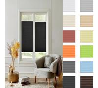 No Drill Blinds 30 x 45 cm Light Filtering, Blackout Thermal Privacy Protection No Drill Blinds for Windows Quick Fix and Easy to Install for Windows Patio Kitchen, Black