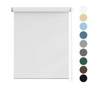 No Drill Blinds Curtains 60 x 180 cm, Thermal Insulated,UV Protection Vision Curtains, Easy To Install On No Drill, for any Room, White