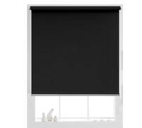No Drill Blinds Curtains Roller Blinds 90 x 90 cm Without Drilling, Easy Fit Home Office, Portable 100% Blackout Blinds, Daylight Roller Blinds Roller Blind, for any Room, Black