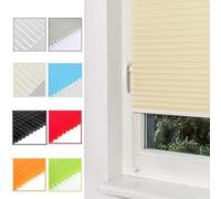 No Drill Blinds, Easy Fit Non-Woven Stick-On Shades for Bedroom, Bathroom, Kitchen, Privacy Protection with Clips, 35 x 90 cm