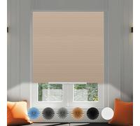 No Drill Blinds for Windows Temporary No Screw Stick on Pull Down Blinds Curtains Light Filtering Privcy Protection Perfect Easy Fit Install for Bedroom,Bathroom, Kitchen Windows,Doors