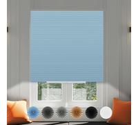 No Drill Blinds for Windows Temporary No Screw Stick on Pull Down Blinds Curtains Light Filtering Privcy Protection Perfect Easy Fit Install for Bedroom,Bathroom, Kitchen Windows,Doors