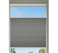 No Drill Blinds Thermal Top Down Bottom Up Pleated Blinds Light Filtering Cordless Cellular Shades for Windows(WxH: 80x100cm)
