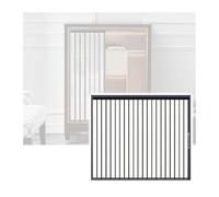 No-Drill Cabinet Curtain - Acrylic with Aluminum Frame | Retractable Cabinet Door | Privacy Screen | Blackout | Thermal Insulation (Heat & Cold) | for Kitchen Bathroom Balcony and Bedroom(140x80cm)